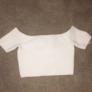Kendall and Kylie white crop top